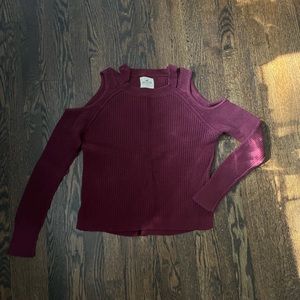Hollister red long sleeve